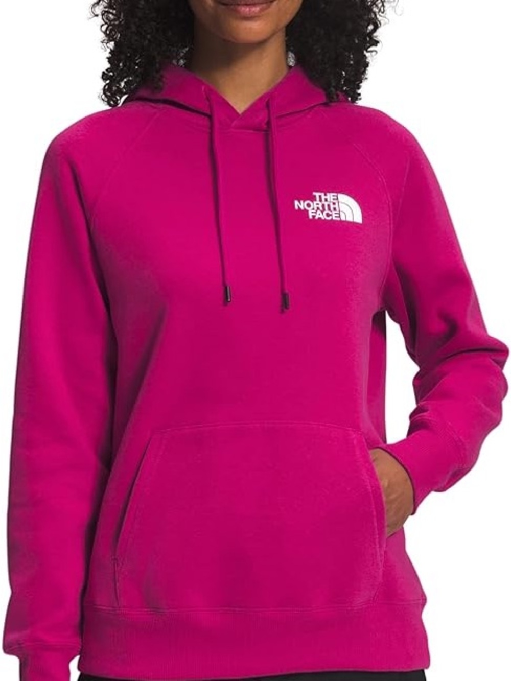 The North Face Women's Hoodie in Hot Pink with Logo